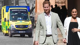 K domu těhotné vévodkyně Meghan a prince Harryho přijela sanitka. Už nastal porod?