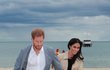 Princ Harry s těhotnou Meghan při návštěvě města Merlbourne v Austrálii.