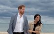 Princ Harry s těhotnou Meghan při návštěvě města Merlbourne v Austrálii.
