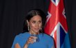 Těhotná Meghan na návštěvě na ostrově Fiji.