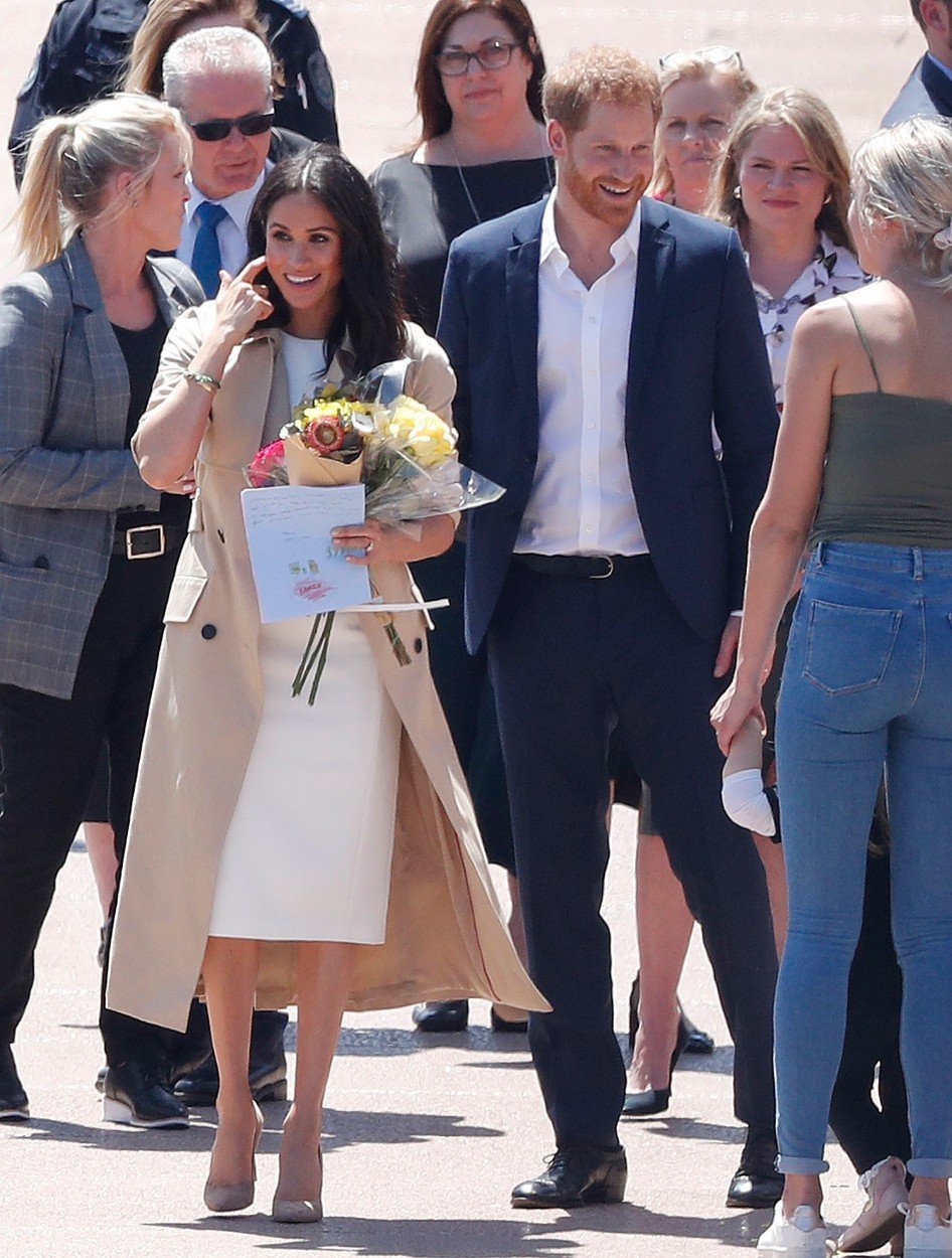 Těhotná vévodkyně Meghan a princ Harry na oficiální návštěvě v Austrálii.