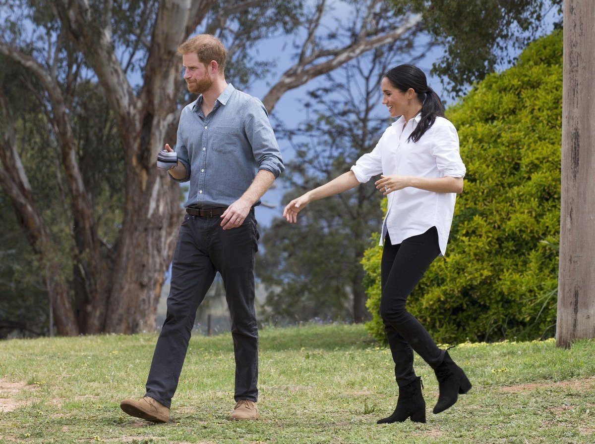 Princ Harry s Meghan během své návštěvy v Austrálii.