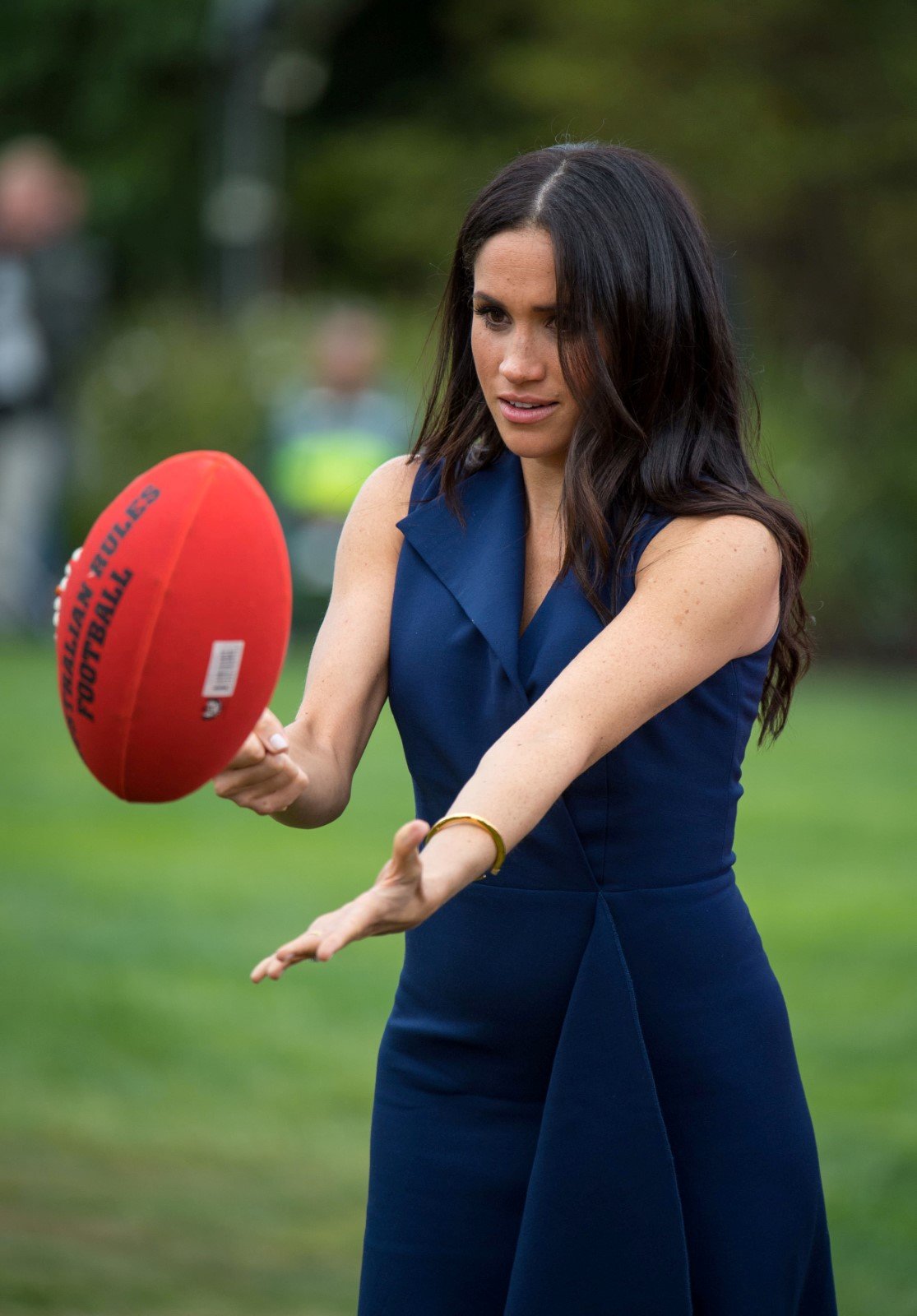 Princ Harry s těhotnou Meghan při návštěvě města Merlbourne v Austrálii.