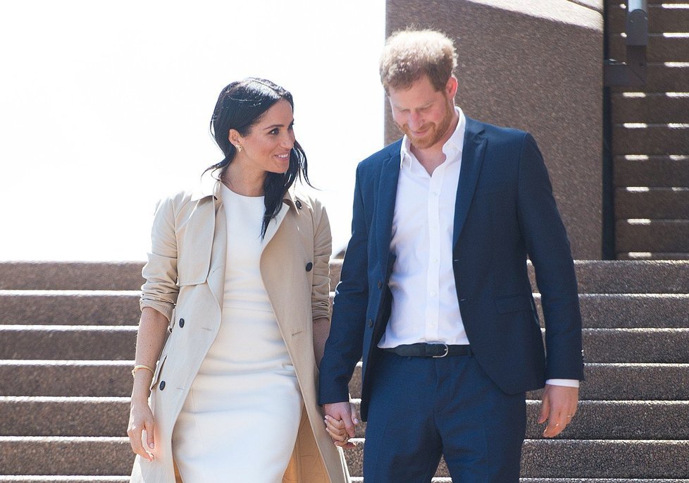 Těhotná vévodkyně Meghan a princ Harry na oficiální návštěvě v Austrálii.