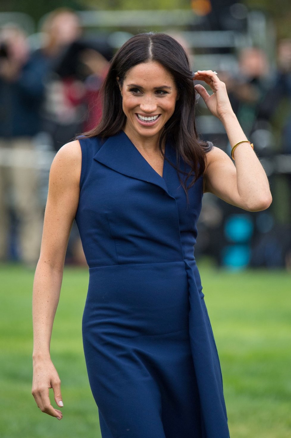 Princ Harry s těhotnou Meghan při návštěvě města Melbourne v Austrálii.