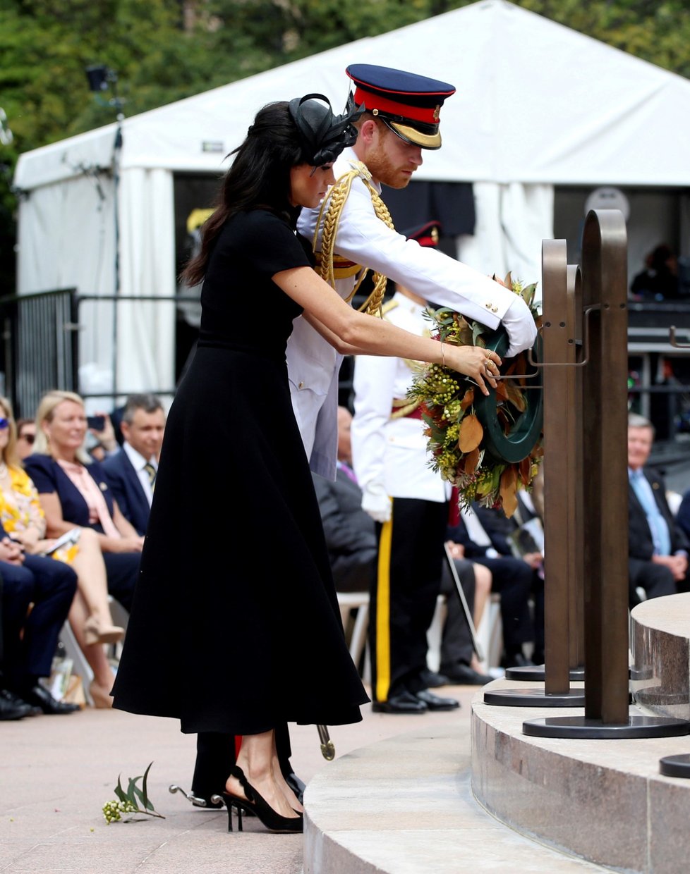 Těhotná Meghan s princem Harrym na oficiální návštěvě v Austrálii.