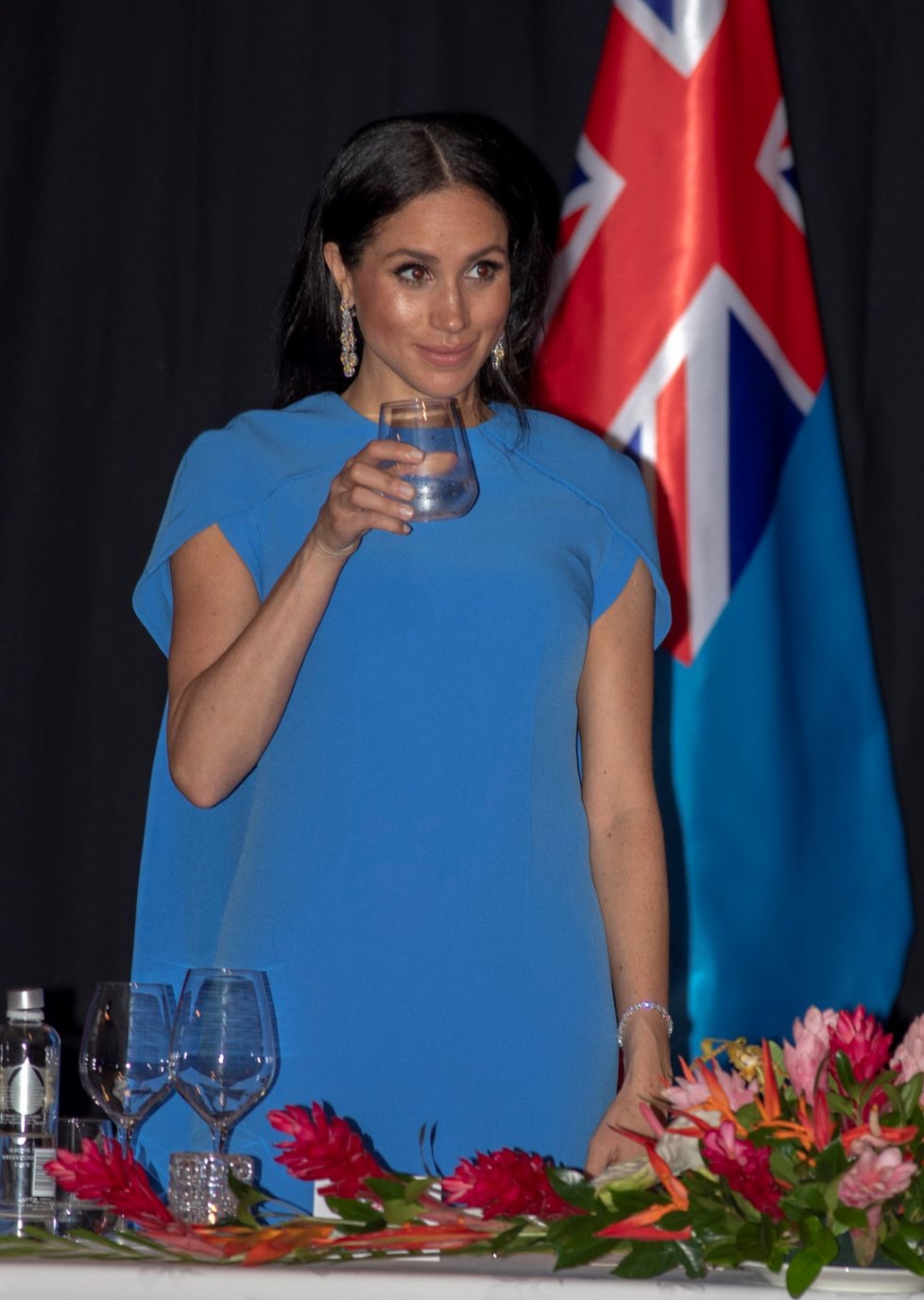 Těhotná Meghan na návštěvě na ostrově Fiji