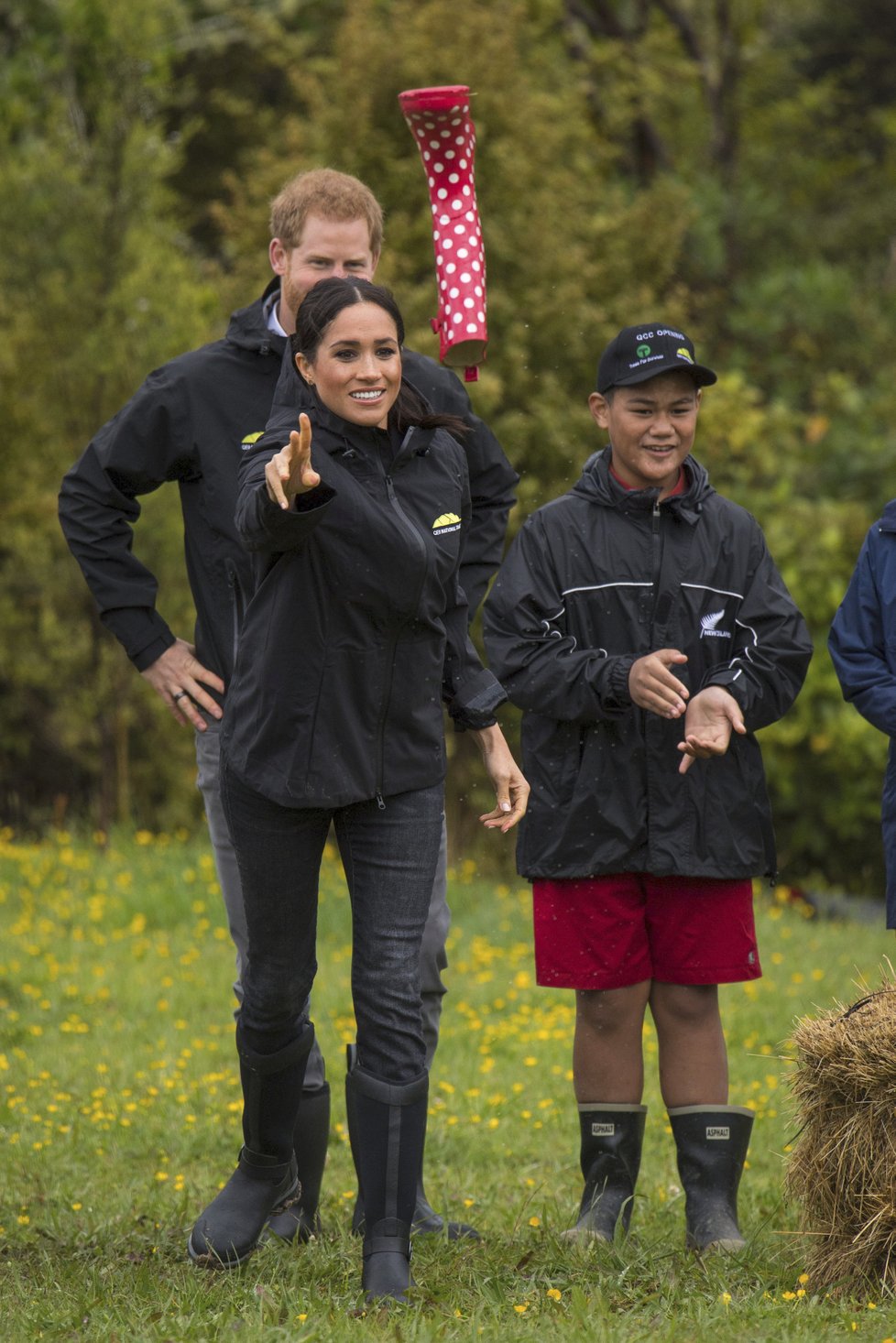 Princ Harry a vévodkyně Meghan při návštěvě národního parku na Novém Zélandu