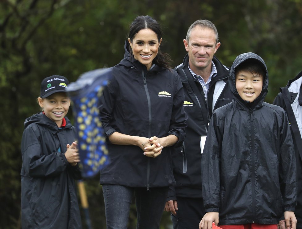 Princ Harry a vévodkyně Meghan při návštěvě národního parku na Novém Zélandu.