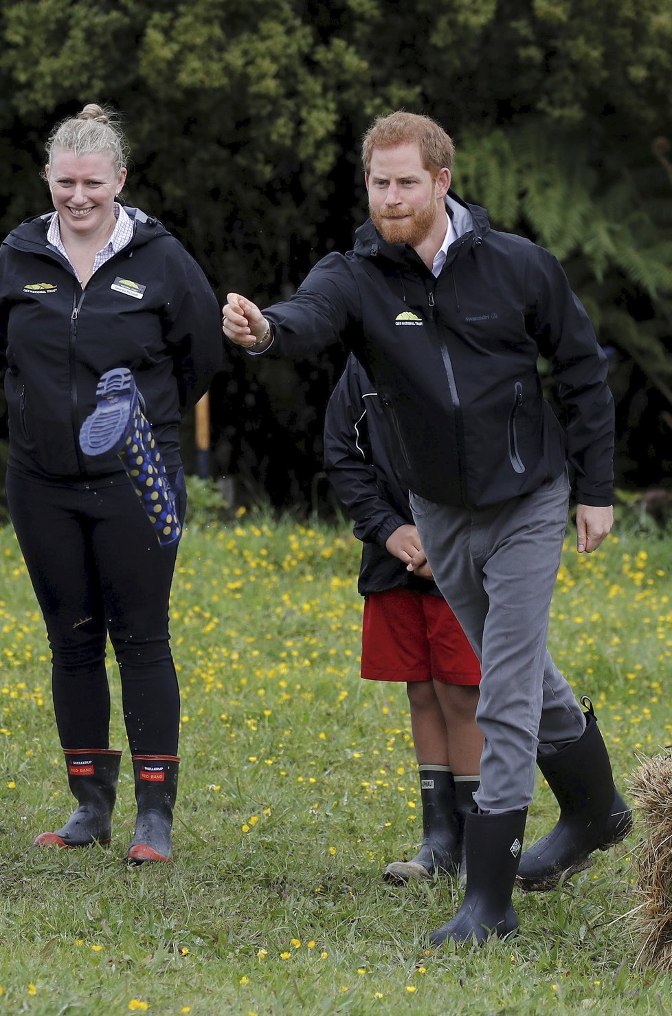 Princ Harry a vévodkyně Meghan při návštěvě národního parku na Novém Zélandu.