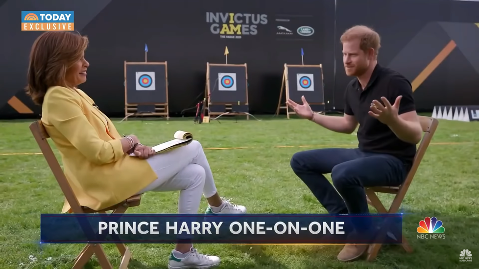 Harry v rozhovoru pro NBC.