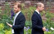 Princ Harry a princ William na odhalení sochy jejich matky Diany