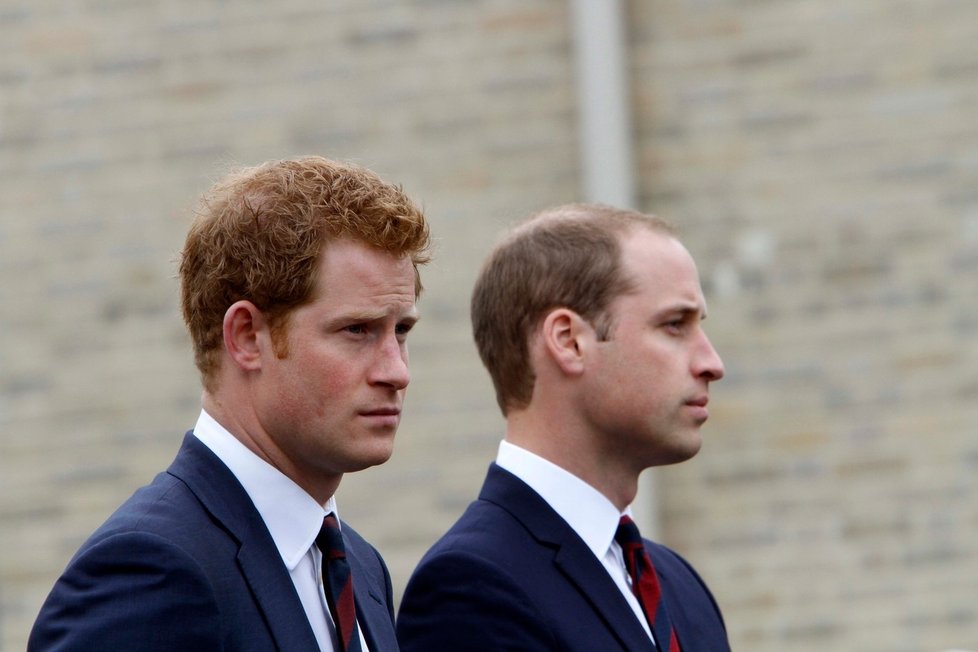 Princové William a Harry přicházejí o vlasy