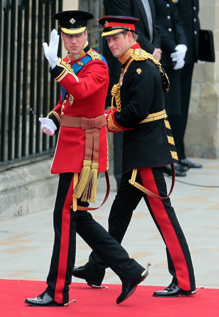 Harry na Williamově svatbě (29. 4. 2011)