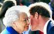 Princ Harry s královnou Alžbětou II. 