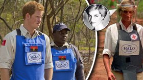 Princ Harry se vydal do Angoly, stejně jako jeho matka před 16 lety