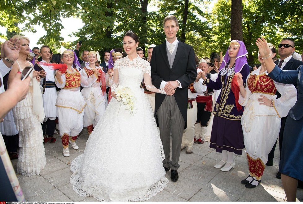 Albánský princ Leka a jeho manželka Elia