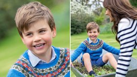 Princ Louis slaví 5 let! Rozkošné fotografie urozeného rošťáka