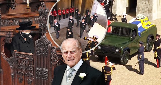 Sledovali jsme ONLINE: Pohřeb prince Philipa (†99): Rakev na autě, opuštěná královna a porušený zákaz
