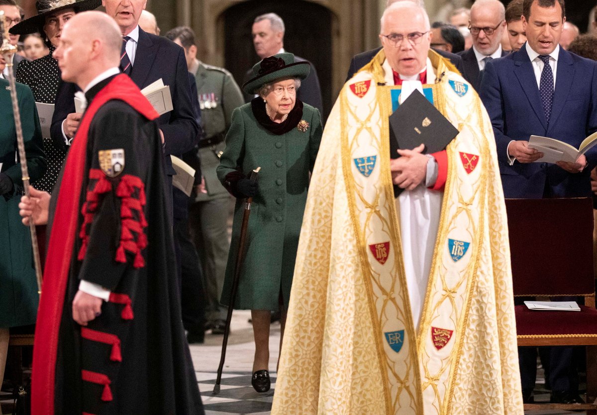 Vzpomínková mše na prince Philipa ve Westminsterském opatství - královna Alžběta II.