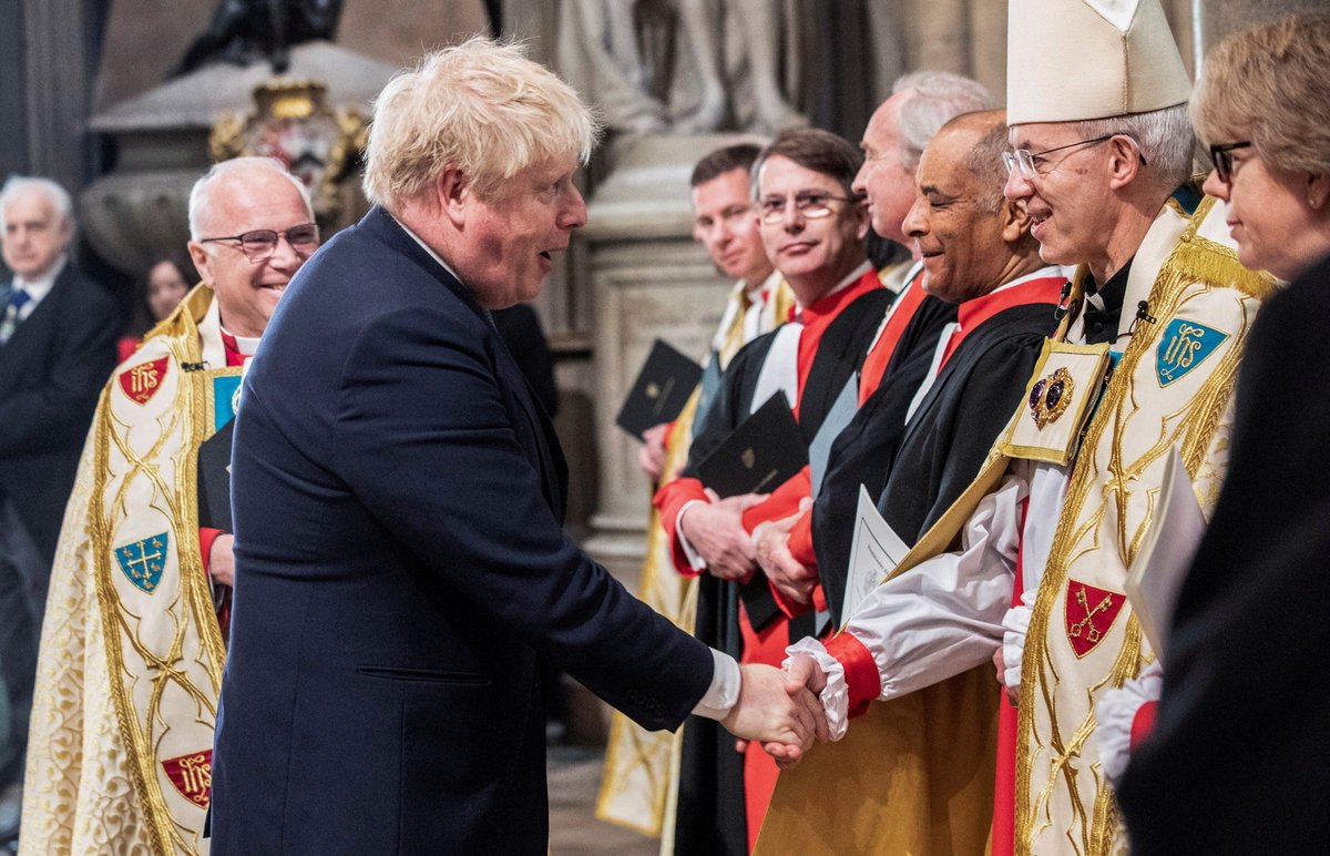 Vzpomínková mše na prince Philipa ve Westminsterském opatství - Boris Johnson