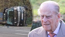 Britský princ Philip měl autonehodu.