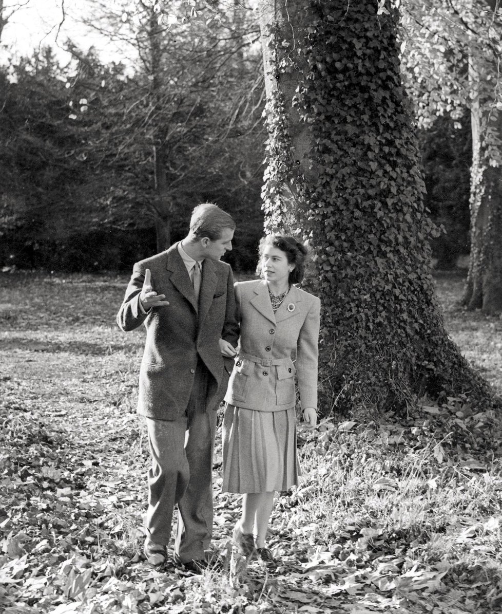 líbánky Prince Philipa a britské královny Alžběty II v roce 1947