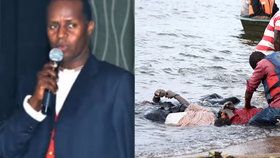 Princ David Wasajja přežil potopení výletní lodi v Ugandě.