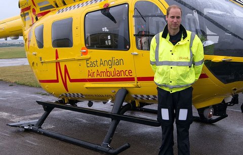 Princ William v ohrožení: Teroristé mohou sledovat pohyb jeho vrtulníku!