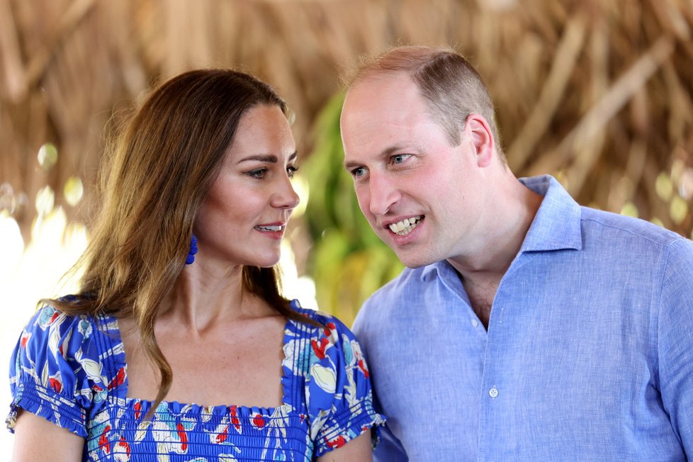 Princ William a vévodkyně Kate při návštěvě Belize
