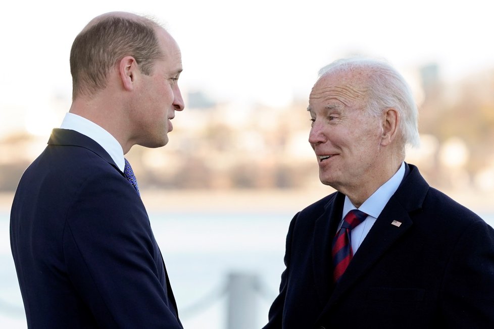 Princ William se v Bostonu setkal s americkým prezidentem Joem Bidenem