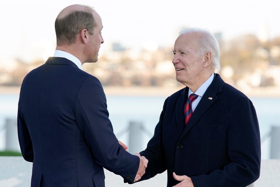 Princ William se v Bostonu setkal s americkým prezidentem Joem Bidenem