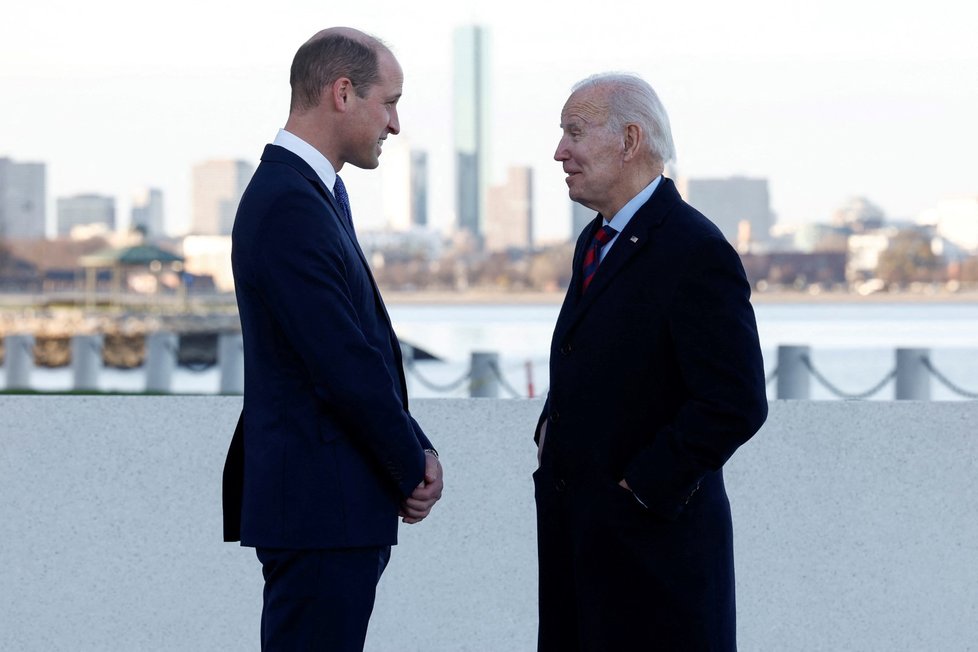 Princ William se v Bostonu setkal s americkým prezidentem Joem Bidenem.