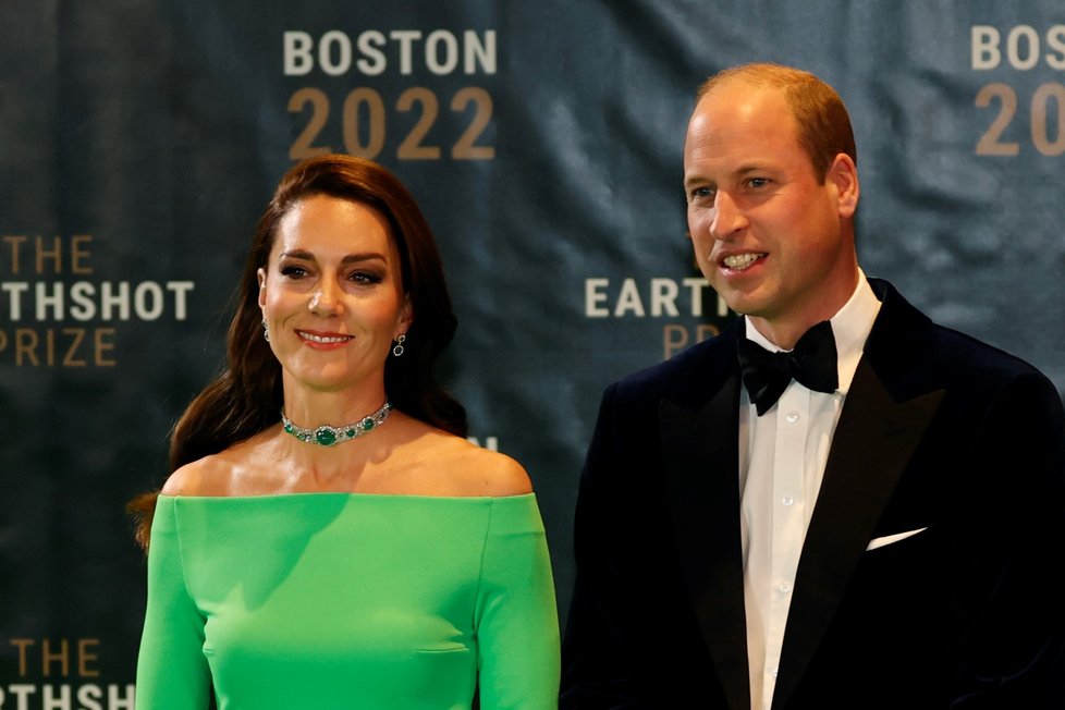 Princ William s princeznou Kate na cenách Earthshot Prize 2022 v Bostonu