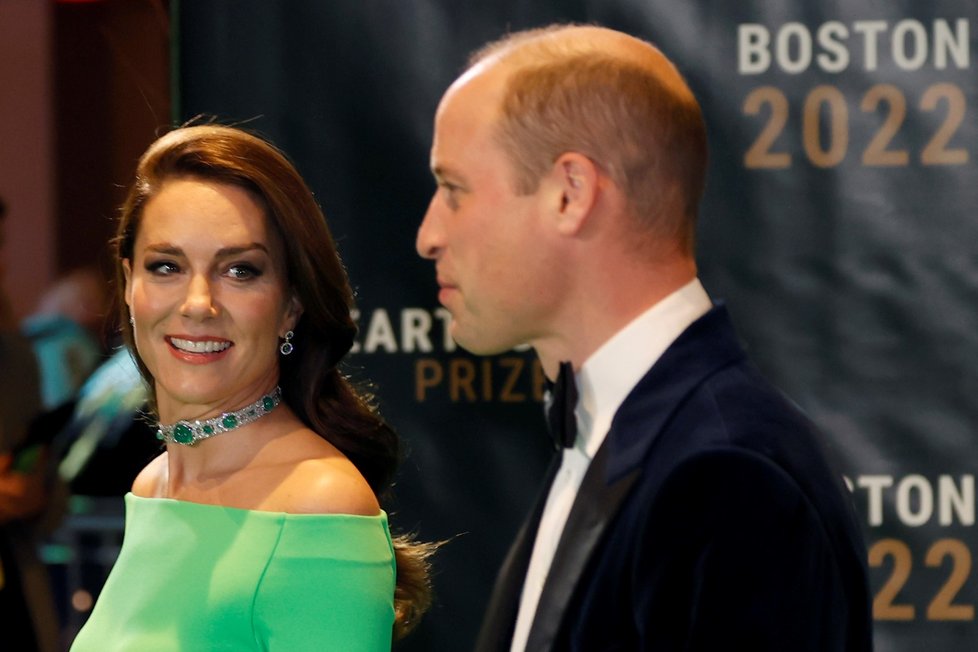 Princ William s princeznou Kate na cenách Earthshot Prize 2022 v Bostonu