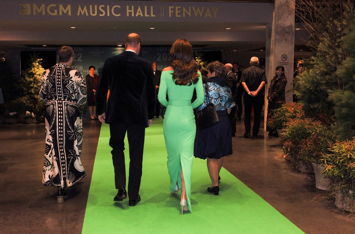 Princ William a princezna Kate na cenách Earthshot Prize v Bostonu