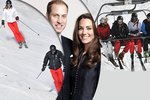 Královský pár William a Kate vyrazili po šestitýdenním odloučení na svah