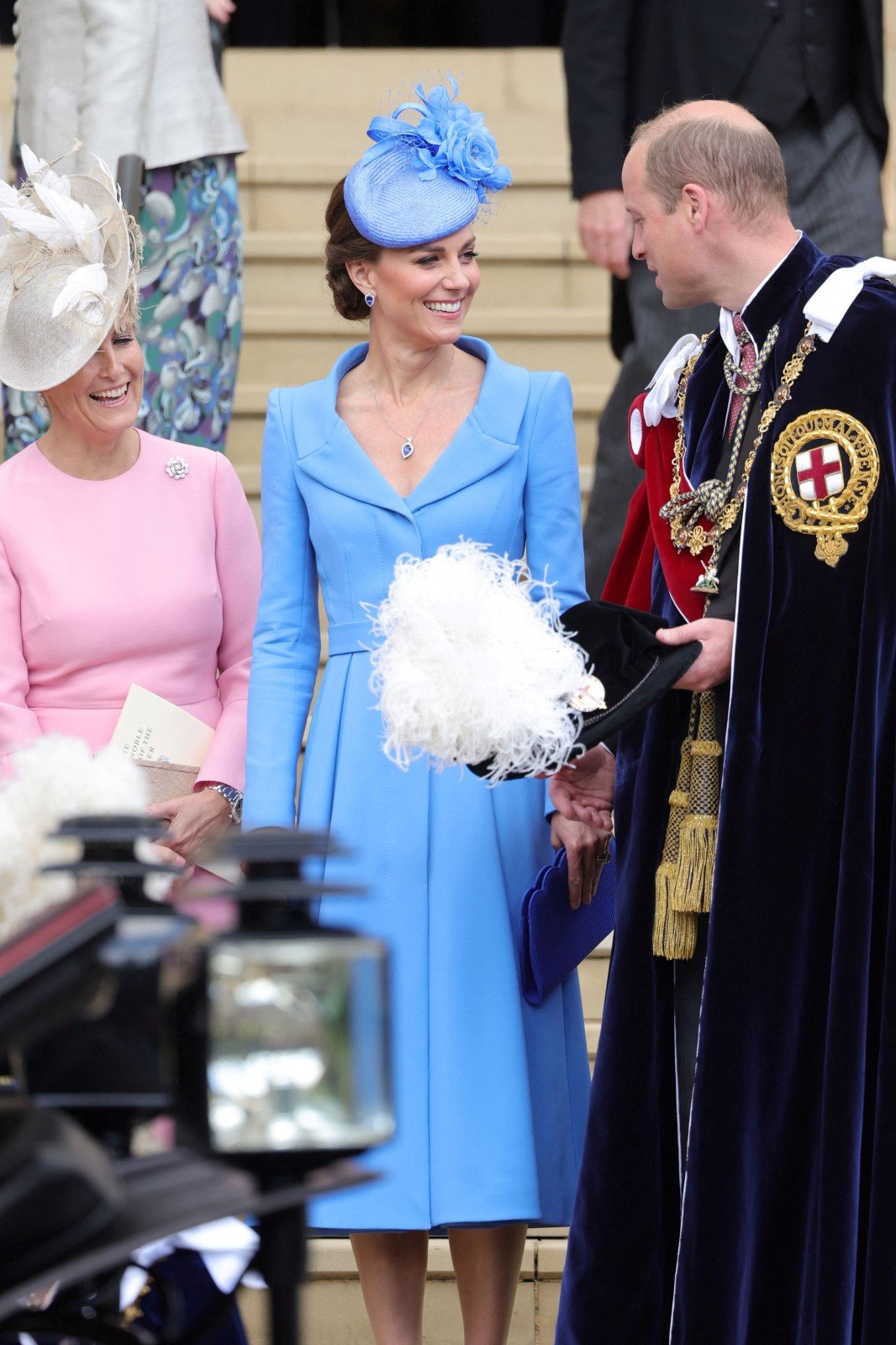 Princ William, vévodkyně Kate a Zara Tindall
