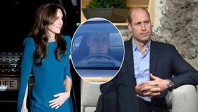 Princ William pospíchal za Kate do nemocnice.