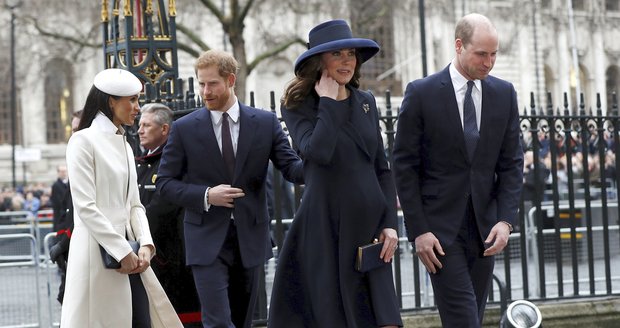 Princ William a těhotná vévodkyně Kate