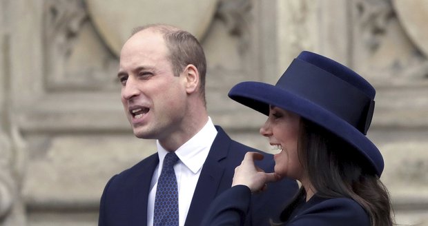 Princ William a těhotná vévodkyně Kate