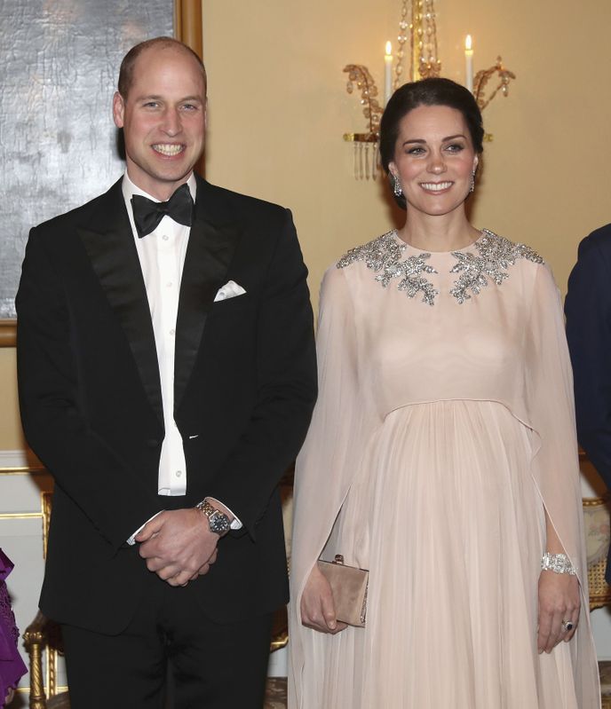 Princ William a těhotná vévodkyně Kate