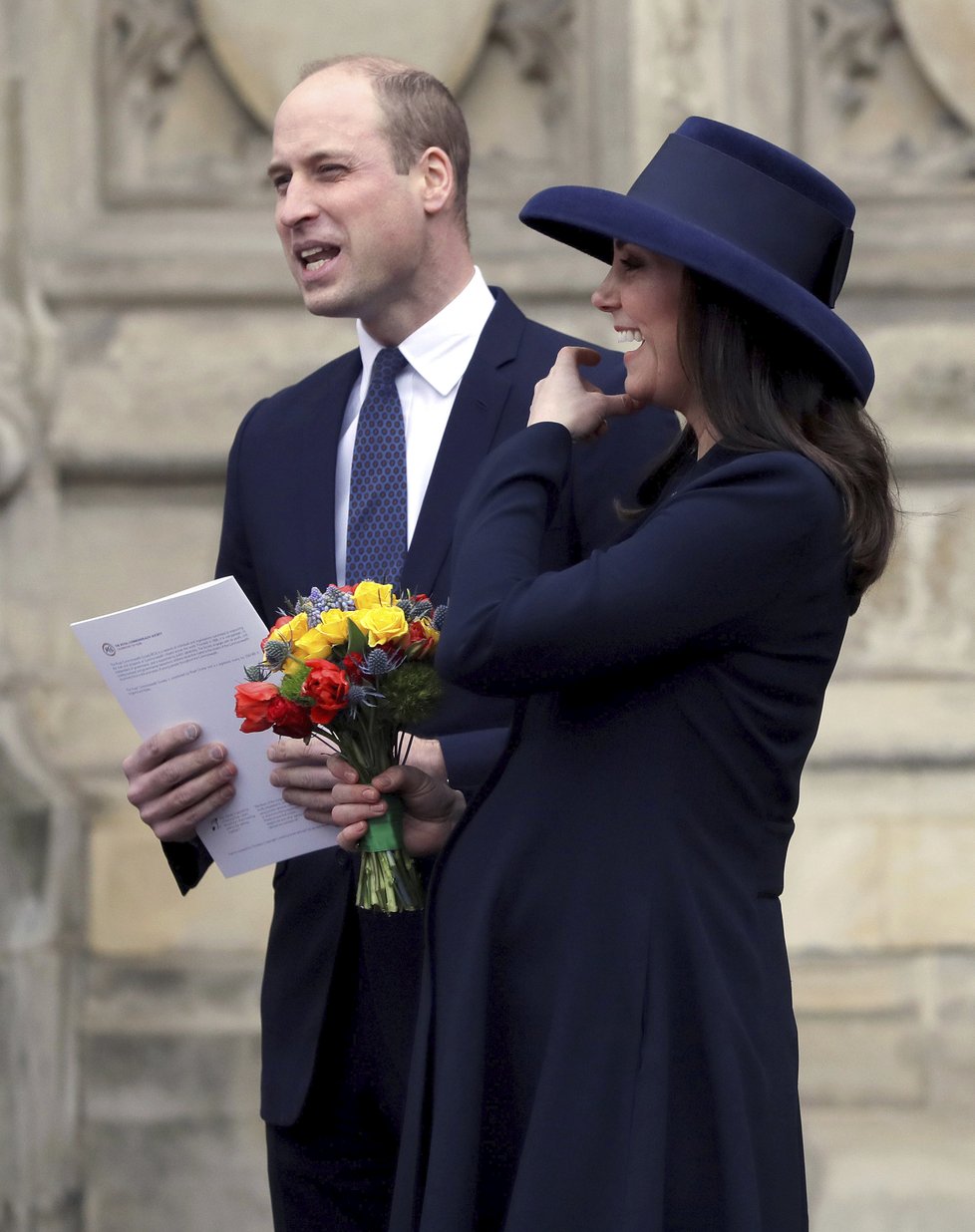 Princ William a těhotná vévodkyně Kate