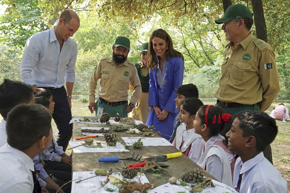 Princ William a Kate Middletonová v Pákistánu