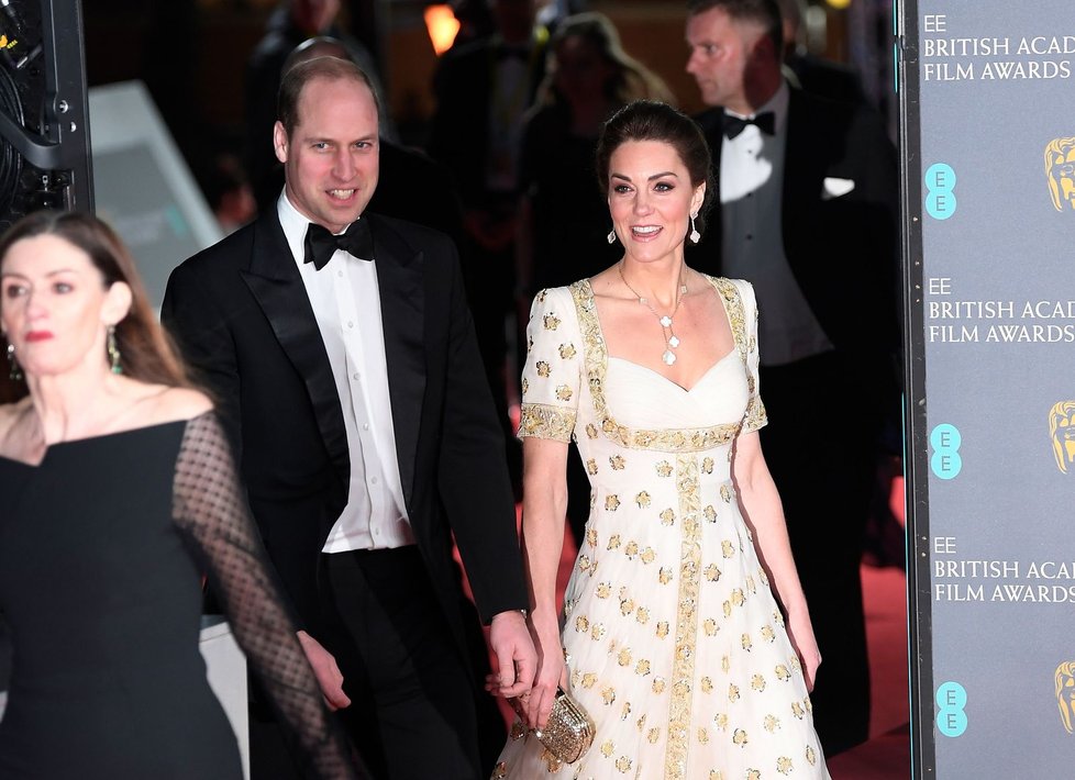 Kate Middleton a princ William na cenách BAFTA