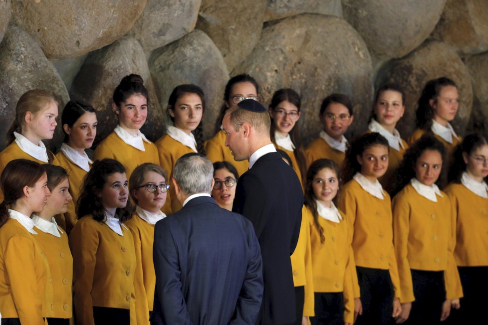 Princ William během své oficiální návštěvy Izraele