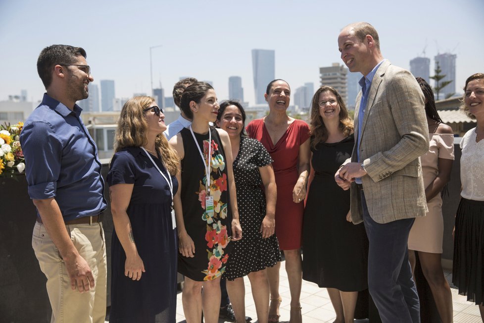 Princ William během své oficiální návštěvy Izraele.