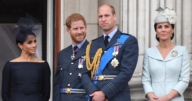 Princ Harry s Meghan a princ William s vévodkyní Kate