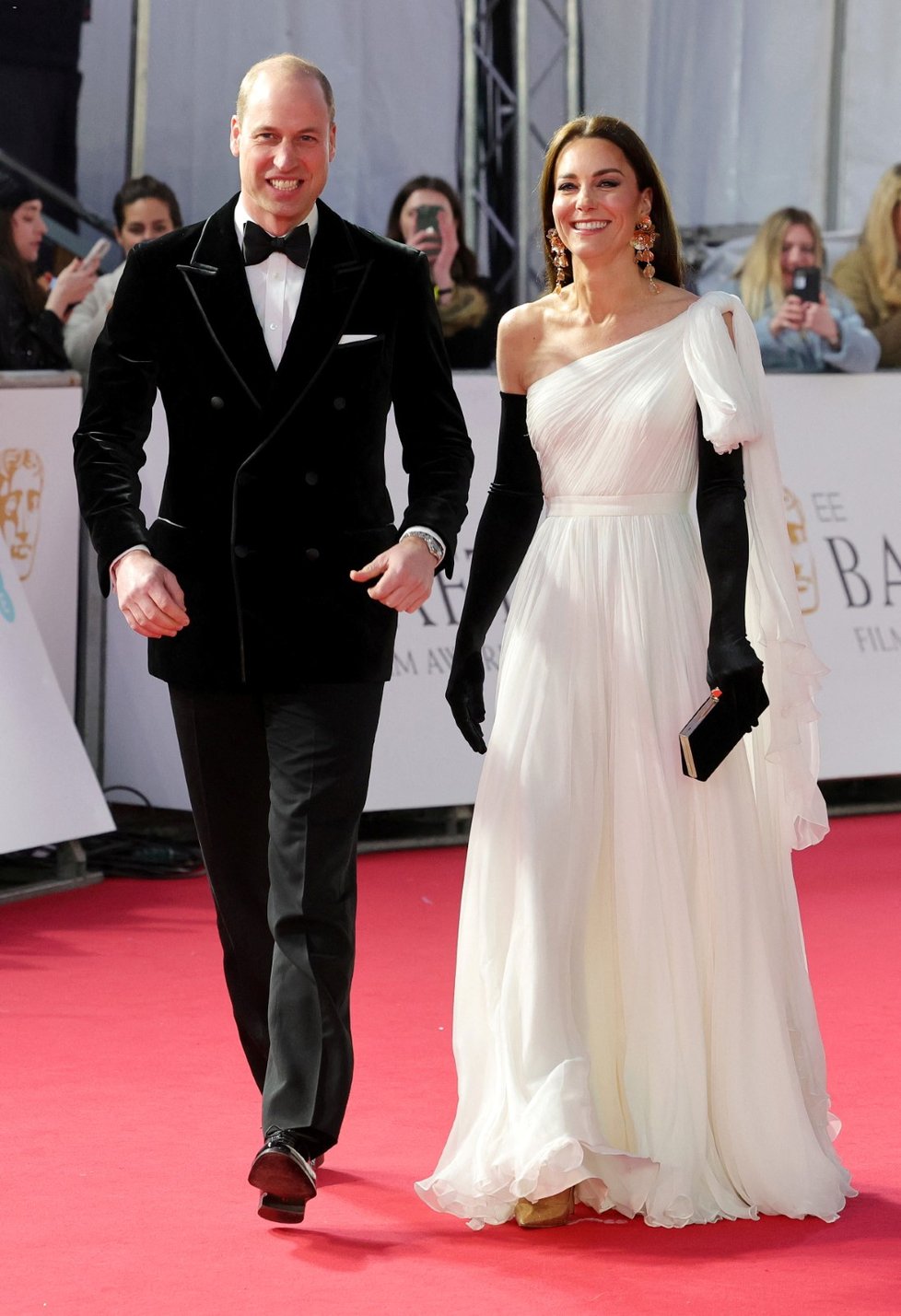 Princ William a princezna Kate na cenách BAFTA 2023