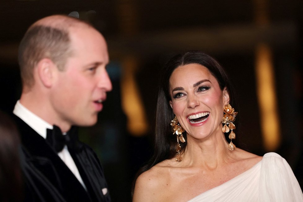 Princ William a princezna Kate na cenách BAFTA 2023